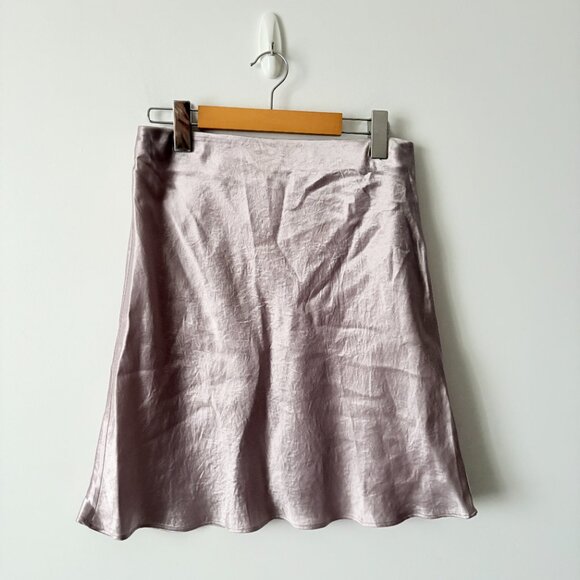 Aritzia Babaton Slip Mini Skirt Munroe Mauve Size 10 - Picture 3 of 8